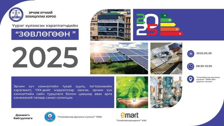 ҮҮРЭГ ХҮЛЭЭСЭН ХЭРЭГЛЭГЧИЙН НЭГДСЭН ЗӨВЛӨГӨӨН 2025 ЗОХИОН БАЙГУУЛАГДЛАА
